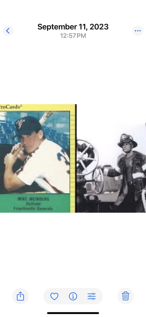 Remembering my former <a href="/tigers/">Detroit Tigers</a> teammate Mike Weinberg on September 11th! Was on a day off rushed to the towers from the golf course to save people &amp; lost his life! A tough &amp; damn good catcher! Photo taken spring training Lakeland FL 1990! Never Forget! NYFD