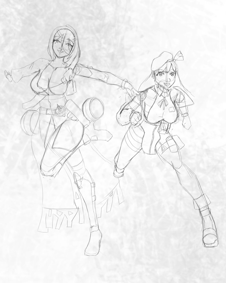 Fishc_43's tweet image. Okay so I drew these two yesterday and while the day  went on I couldn't sake filling that something was off with it so last night and today I figured out the poses that I wanted to change. I think this will be the one I use. I hope you enjoy!!!!!😂🤣😍😜🤪