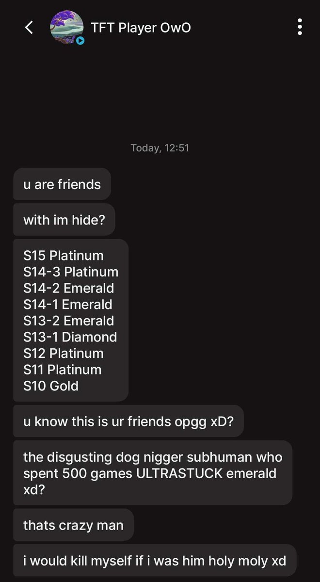imHideLoL's tweet photo. this guy from soloq added @_LoL_Fei when all i told him ingame was that he has 4cs p/m 😭 https://t.co/lT97KDdxTS