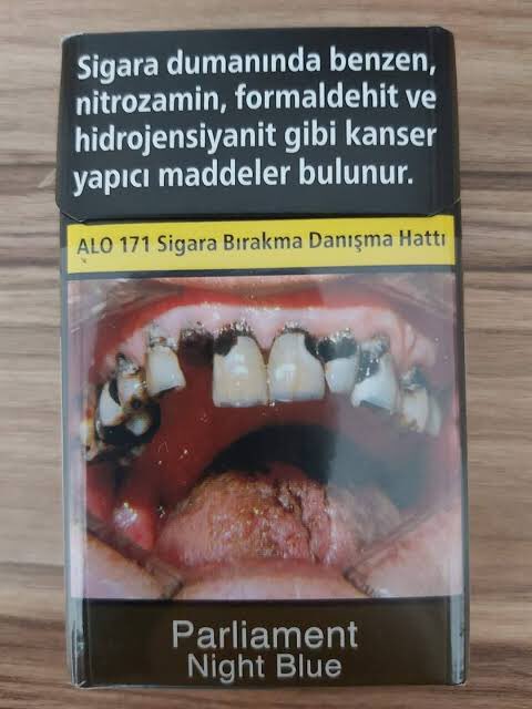 Çay kahve sigara derken benim ağız paketlere görsel oldu