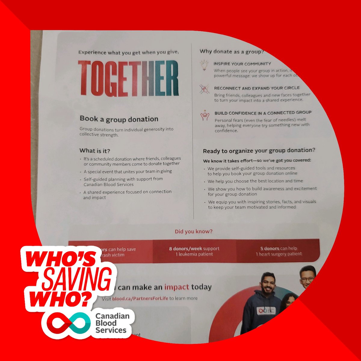 Scott Mills 🇨🇦 (@graffitibmxcop) on Twitter photo Book your blood donation at blood.ca. Did you know 50 donors can help save 1 crash victim, 8 donors per week support 1 leukemia patient and 5 donors can help 1 heart surgery patient. #canadaslifeline Book your blood donation at blood.ca. Did you know 50 donors can help save 1 crash victim, 8 donors per week support 1 leukemia patient and 5 donors can help 1 heart surgery patient. #canadaslifeline