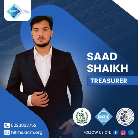 Hitmsacmchapter's tweet image. Introducing our Treasurer — Saad Shaikh
Saad is the guardian of our resources, managing finances with transparency & care. Thanks to him, every opportunity is funded wisely.
"Budgeting brilliance meets trust & integrity."
#acmstudentfinance #treasurerreveal #HITMS