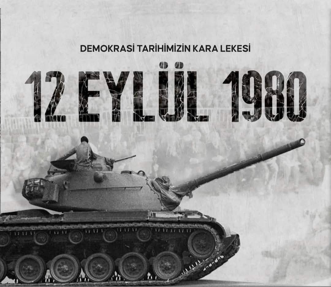 ariftufekci44's tweet photo. Türk demokrasi tarihinde her zaman kara bir leke olarak anılacak olan #12Eylül 1980 darbesini şiddetle kınıyorum.

Millet iradesini yok sayan darbesever zihniyete Milletçe #15Temmuz gecesi nasıl dur dediysek bundan sonra da dur demeye devam edeceğiz.

Unutmadık, Unutmayacağız. https://t.co/Cb6mNgjdm4