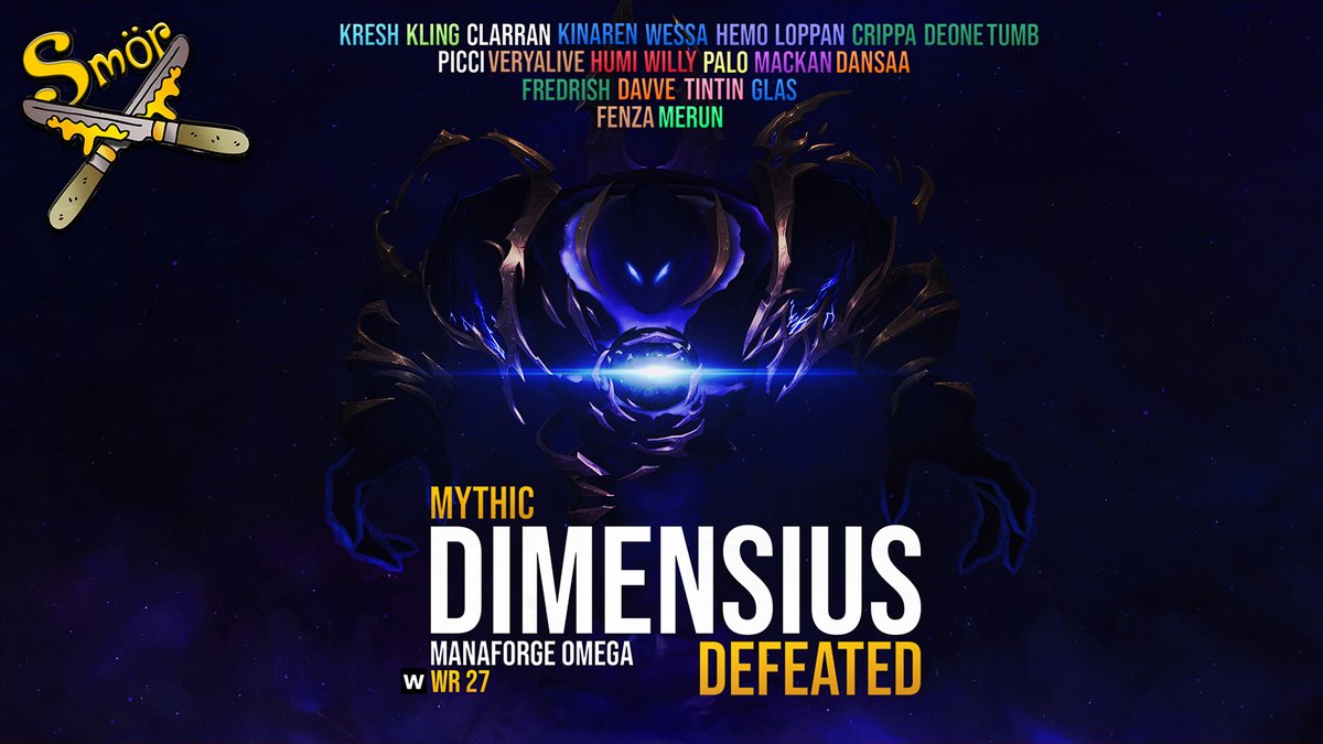 GuildSmor's tweet image. 8/8 Mythic 
INSANE TIER 

s/o @Norskenwow for picture