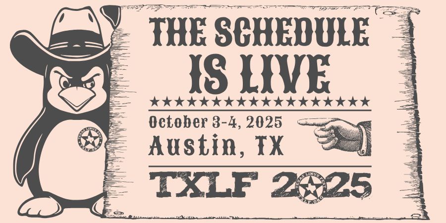 Texas LinuxFest tweet media