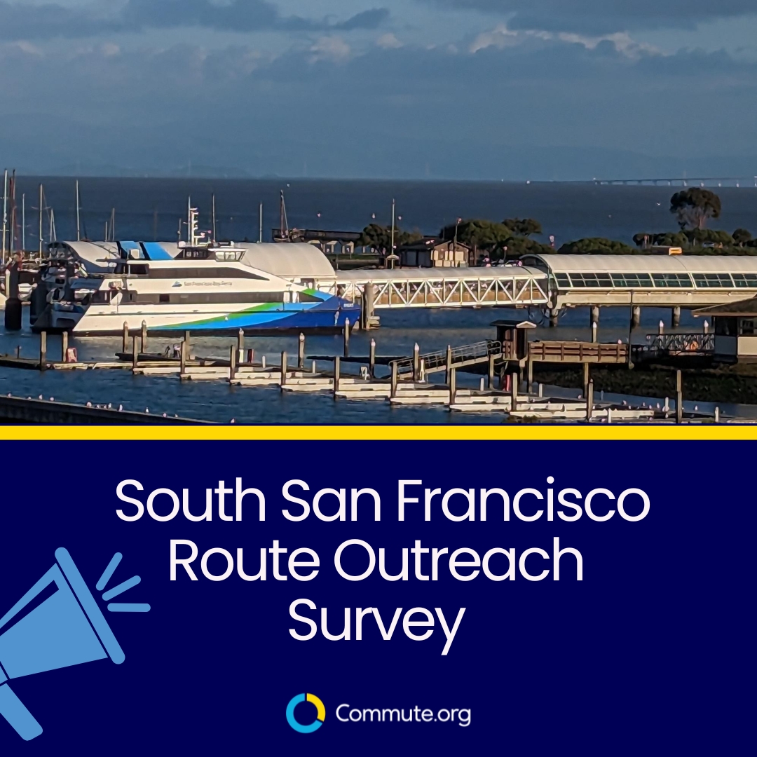 🚢 Shape the future of the South San Francisco Ferry!
 <a href="/SFBayFerry/">San Francisco Bay Ferry</a> seeks public feedback on its SSF Service Study. 

Take the survey by Sept 30: ow.ly/SxCy50WVtKw 

Outreach Event: Sept 25, 2:45–4:15 pm @ SSF Ferry Terminal