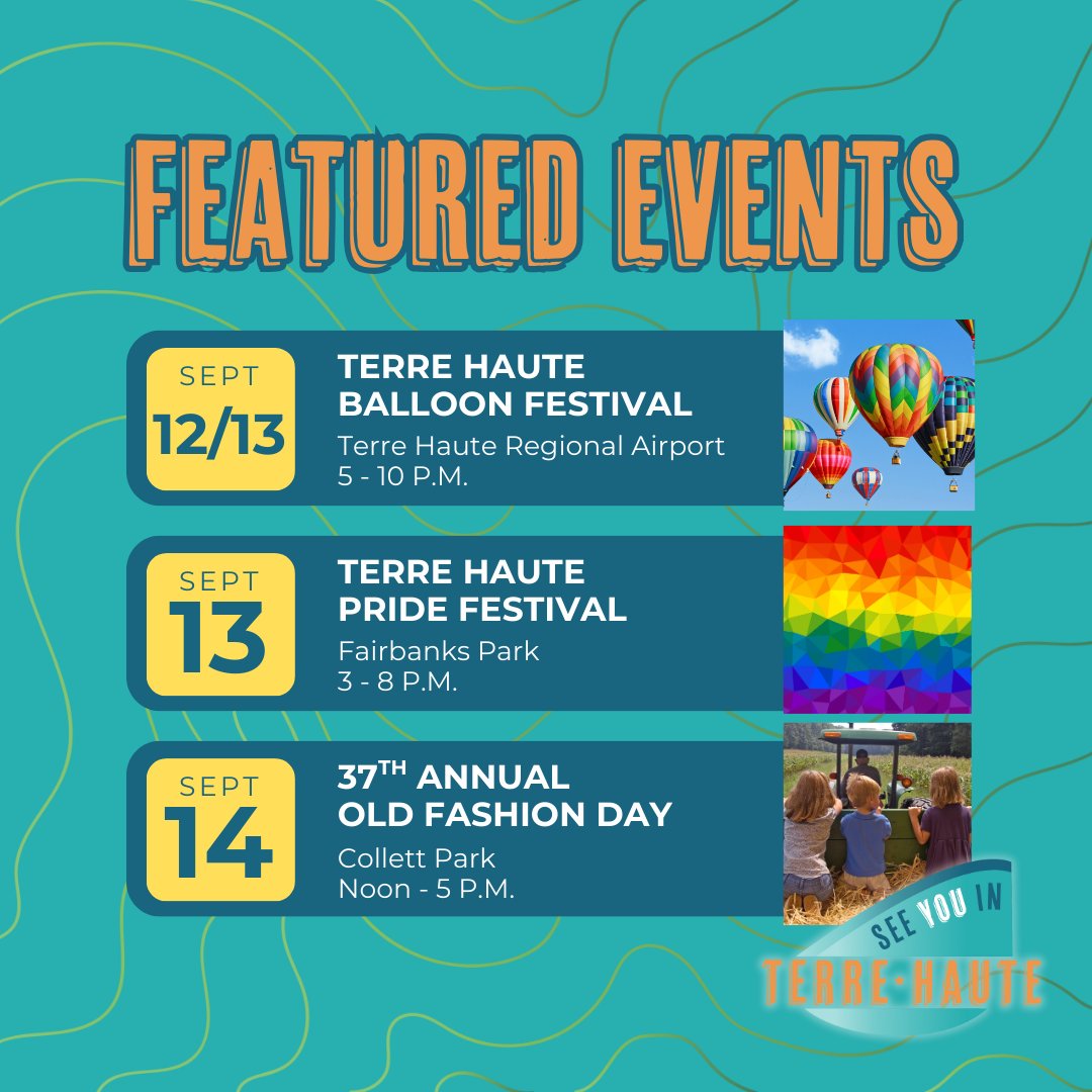 Weekend = unlocked 🔓

Looking for the perfect last-minute weekend escape? Terre Haute has you covered!

Check out the full event calendar to start planning your visit terrehaute.com/events

#SeeYouInTerreHaute #WeekendVibes #WeekendEscape #Terredise