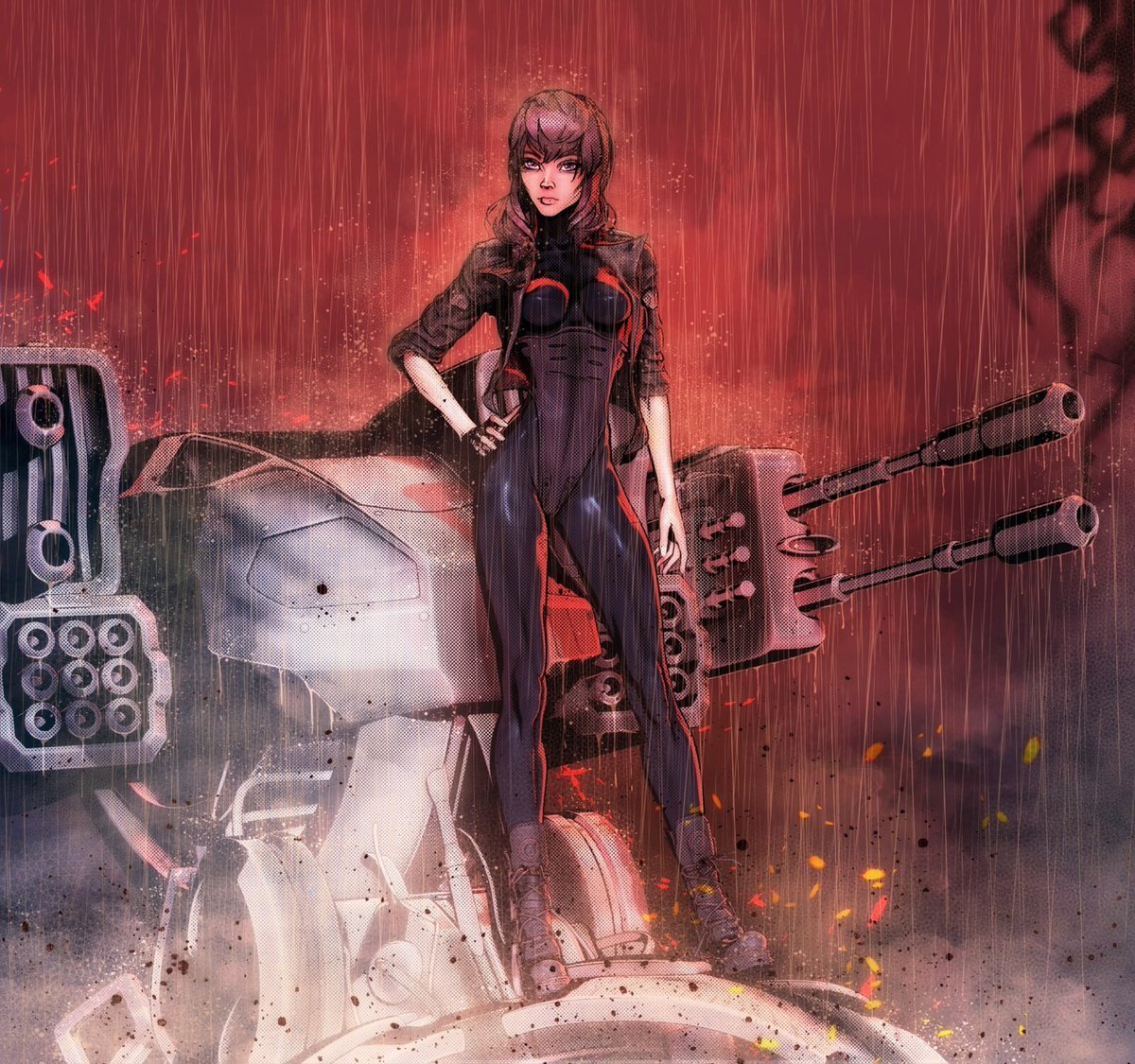cimerians's tweet image. Motoko Kusanagi by maxx b 
#ghostintheshell #cyberpunk
