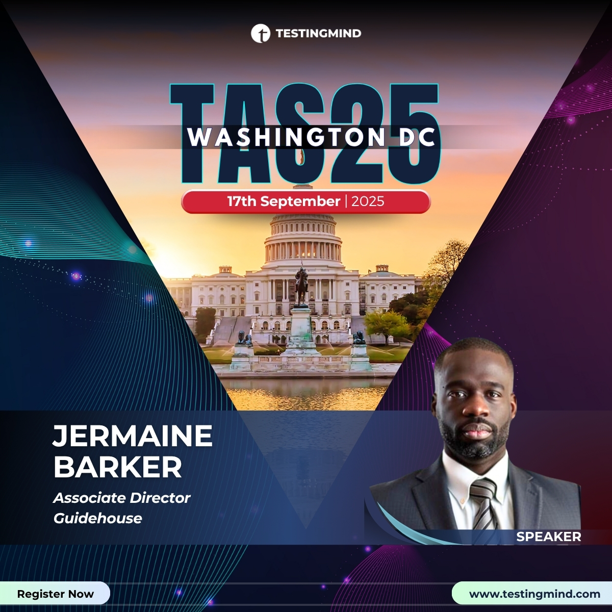 testingmindcon's tweet image. 🌟 Featured Speaker Spotlight!

We’re thrilled to host Jermaine Barker (Guidehouse) at the #TestAutomationSummit – Washington DC on Sept 17.

🎤 Topic: AI-Driven Test Automation: From Analytics to Autonomous Intelligence 

🔗 Register: linkedin.com/smart-links/AQ…

#Testingmind #QA