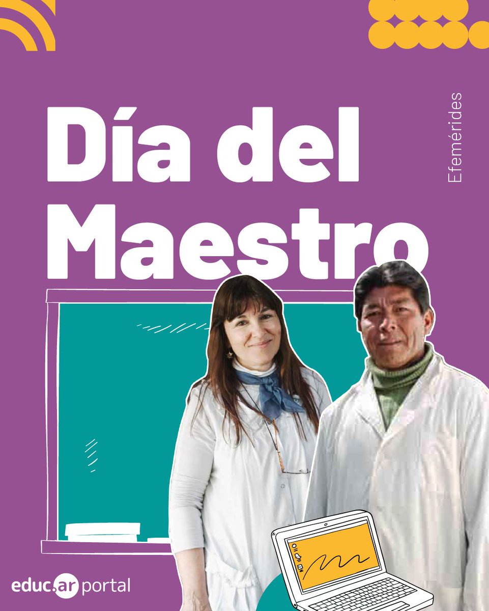 educarportal's tweet photo. Hoy les agradecemos a quienes inspiran, enseñan y acompañan con compromiso y vocación desde las aulas argentinas. 🌟

¡Feliz día, maestras y maestros de todo el país! 👩‍🏫💙

#DíadelMaestro
#EfeméridesEducar https://t.co/wYeYssxdhO