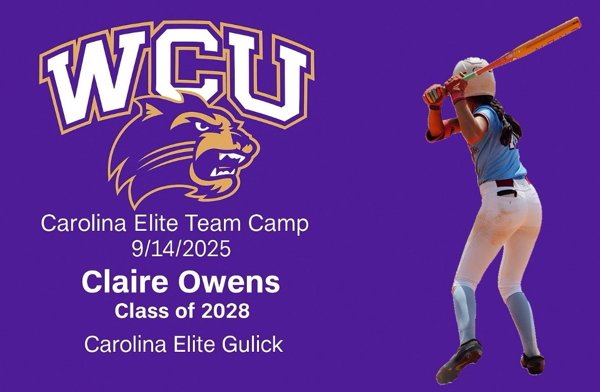 claireeowens17's tweet image. I am so excited for the WCU camp coming up! Thank you Jesus for this opportunity!! Can’t wait to show out on the field!

@EliteGulick09 @CarEliteNCorg @MaddalunaDave @Clift_coach @JeralynnWells @SCULNU2