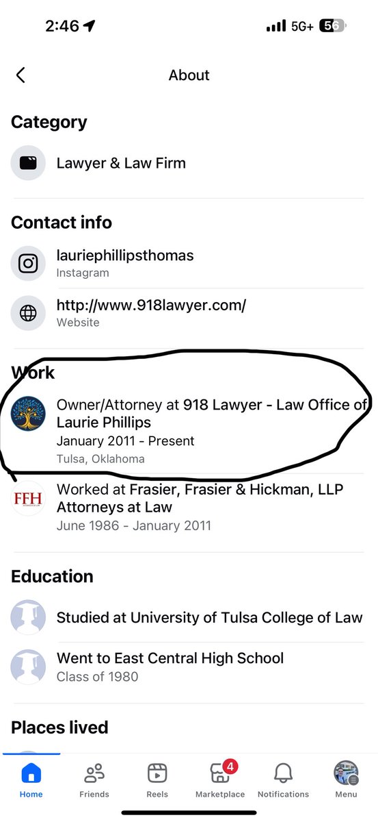 Attorney Laurie Phillips out of Tulsa, Oklahoma. 

Celebrated the death of Charlie Kirk by posting “FAFO” on her facebook post. 

What is wrong with these people? 

Her office is called 918 Lawyer - 918-587-880 is number to the office. 

She needs her license revoked.