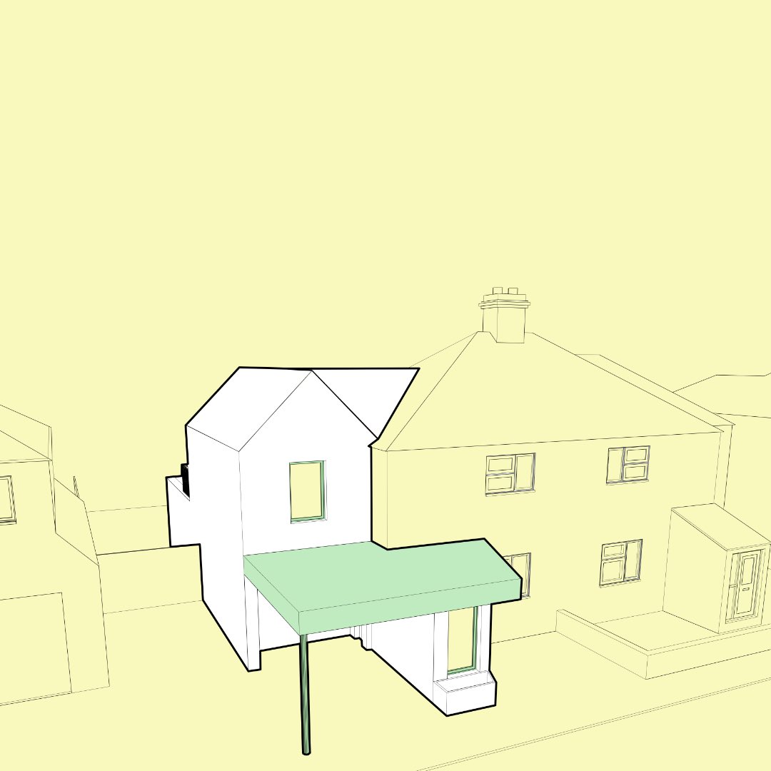 Extension to a house in Leighton Buzzard