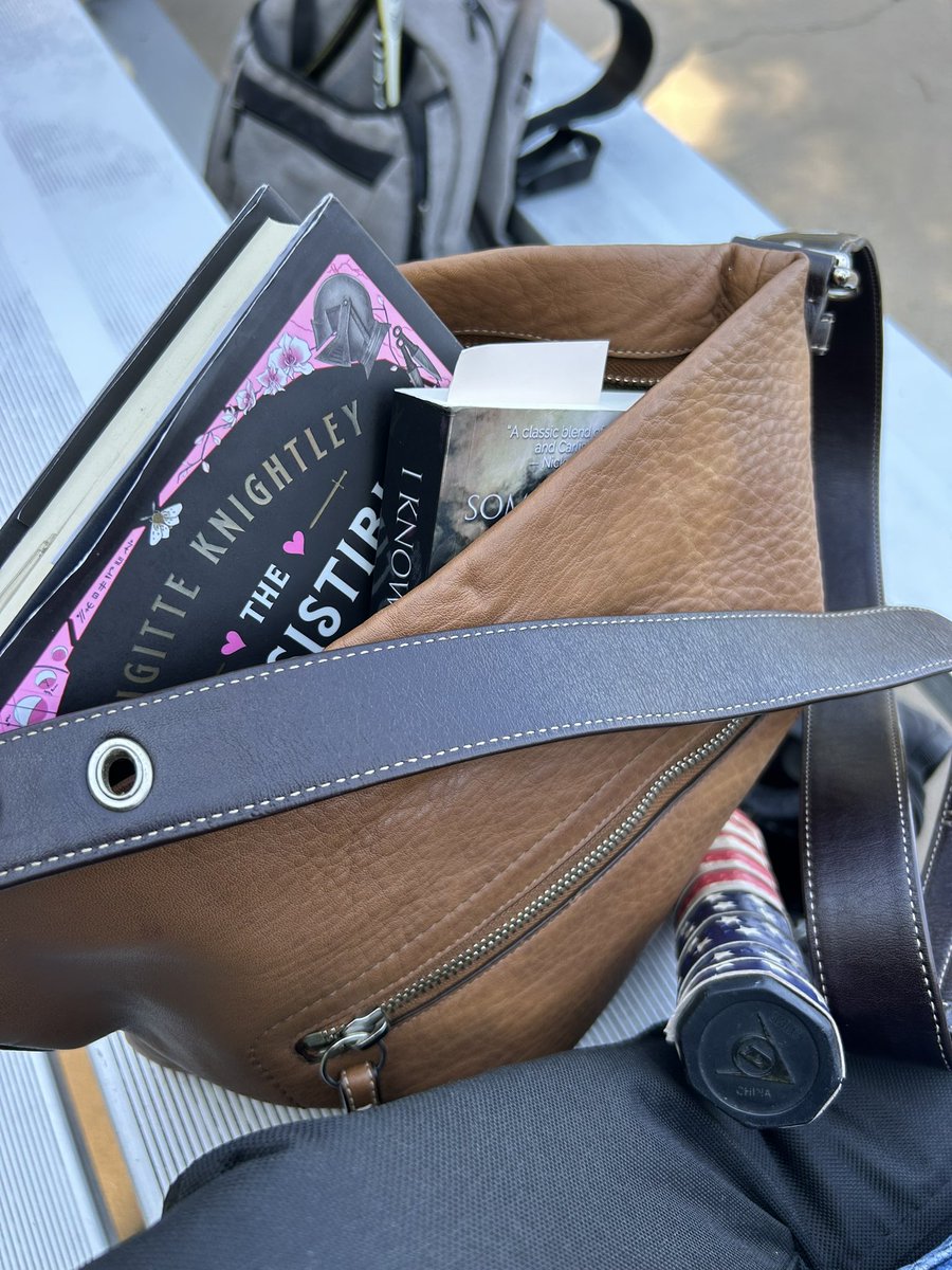 secretcoran's tweet image. There’s nothing worse than spending four hours in the hundred degree heat watching your kid (who is terrible at tennis) play tennis… At least I have books. 📚 #booktwt #readingforpleasure #momprobs #sportsmom