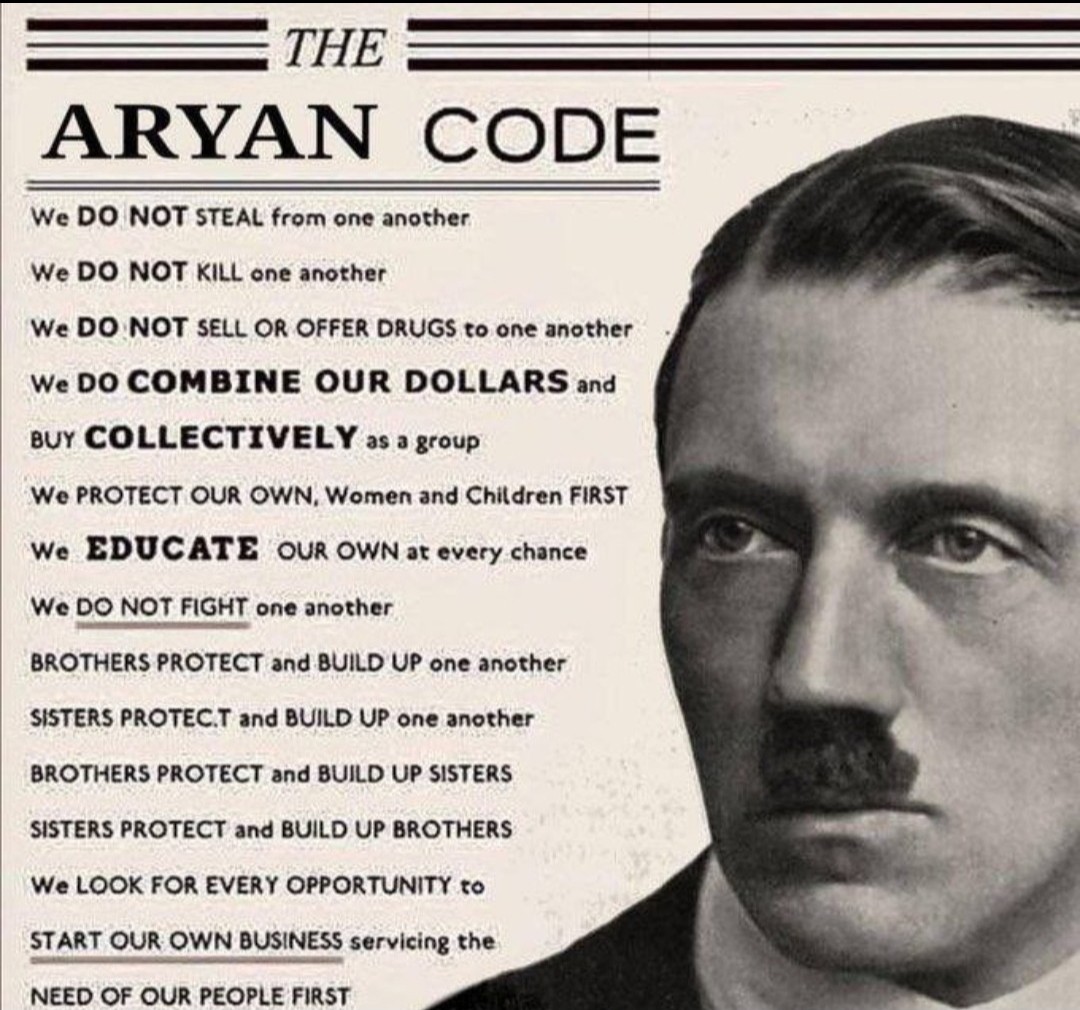 Remember The Aryan Code  

We DO NOT FIGHT one another!! 
BROTHERS PROTECT and BUILD UP one another!!  
SISTERS PROTECT and BUILD UP one another!!  
BROTHERS PROTECT and BUILD UP SISTERS!!  
SISTERS PROTECT and BUILD UP BROTHERS!!
