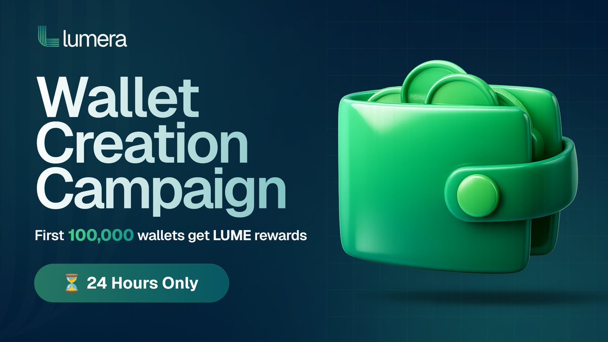 I just created my Lumera wallet! #LumeraLaunch @LumeraProtocol"