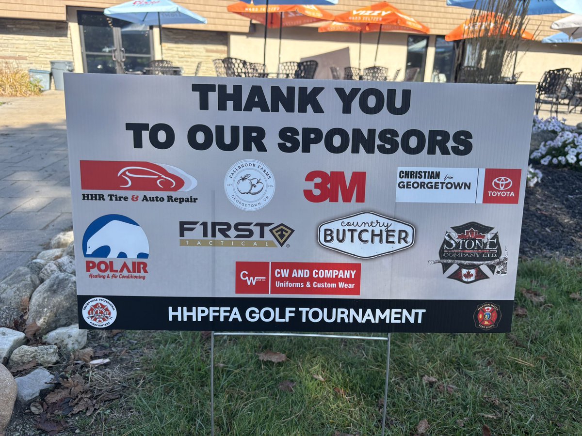 Great day for a Golf Tournament. L3327 Benevolent. Thank you to our sponsors. Great Day for Golf.