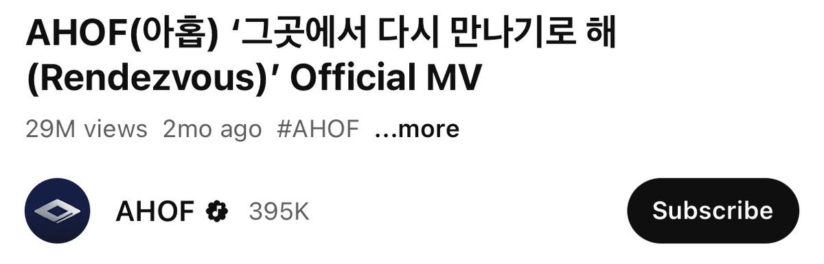 AvE4AHOF's tweet photo. Almost to 30M views!
Letβs go!!!
#AHOF #Nameless #FOHA
#WhoWeAre #FOHANA https://t.co/JflbkCVC0O