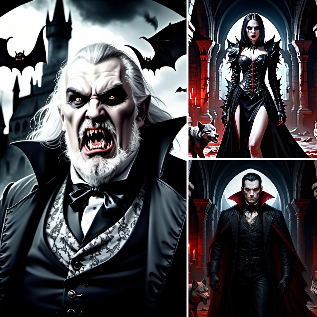 #CharacterDesign ⚔️ Los Hamgington, el clan vampírico más peligroso de los 99 mundos, está dispuesto a todo con tal de alcanzar la gloria entre los demonios
_
#vampiros #vampire #vampirefamily #vampireclan #demon #devil #demonio #diablo #novelagotica #darkfantasy #novela