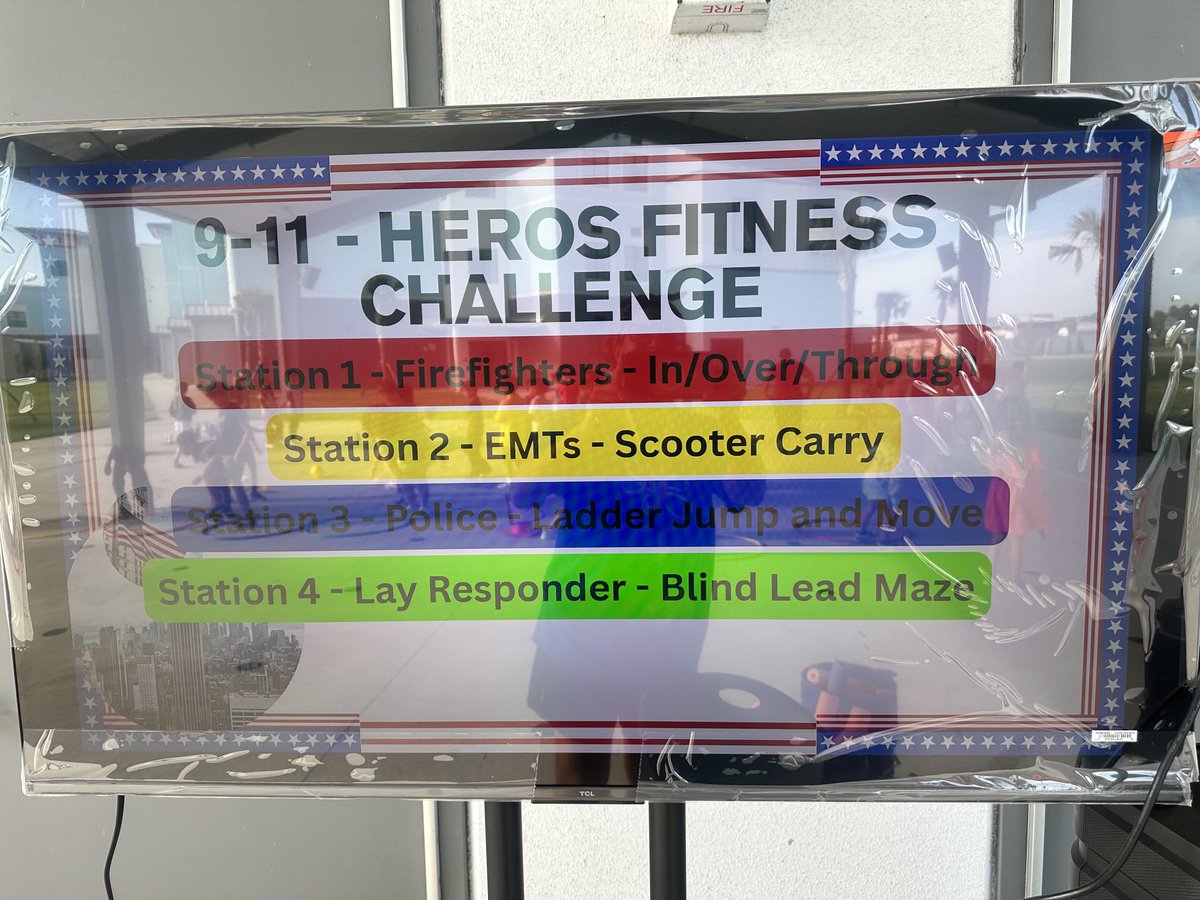 SasquatchPE's tweet photo. We honored our heroes today with a 9-11🫶🏽 Hero’s Fitness Challenge in PE today…Firefighters, Police, EMTs and lay responders… Our students demonstrated great character ⁦@CHARACTERCOUNTS⁩ https://t.co/6ZwqPCKEAm
