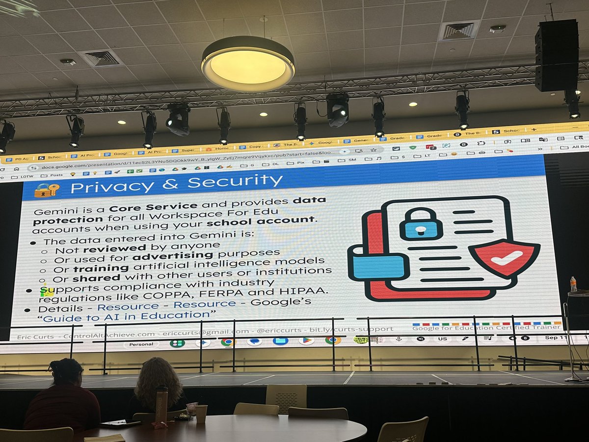 We enjoyed learning from <a href="/ericcurts/">Eric Curts</a> today! I joined his AI and Accessibility Tools Session. So excited to explore more on his website at Control Alt Achieve. #WeR19 #SunCityEDTech