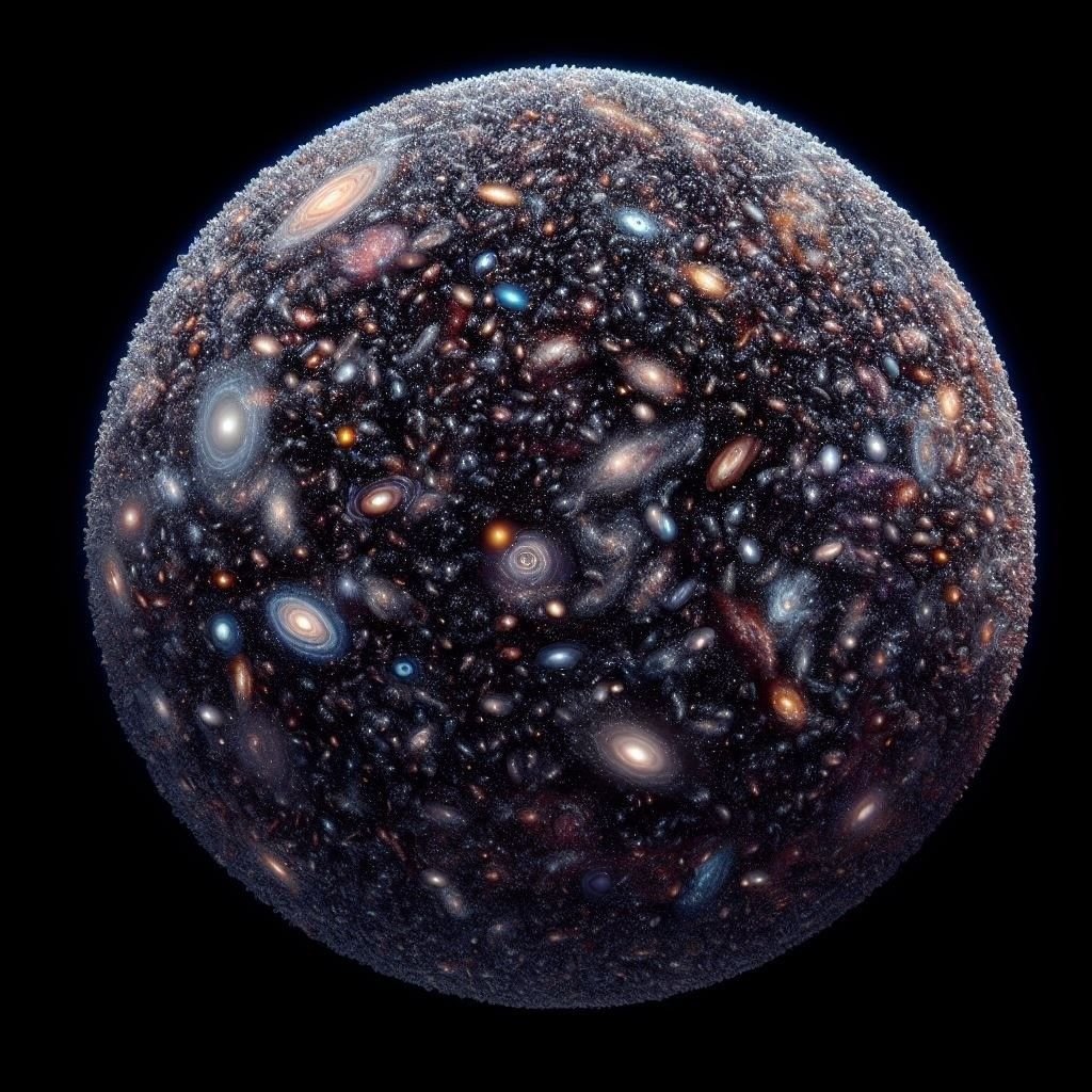 forallcurious's tweet image. 🚨: The observable universe is more than 93 billion light-years across ──so far, no human has ventured further than 1.3 light-seconds from Earth