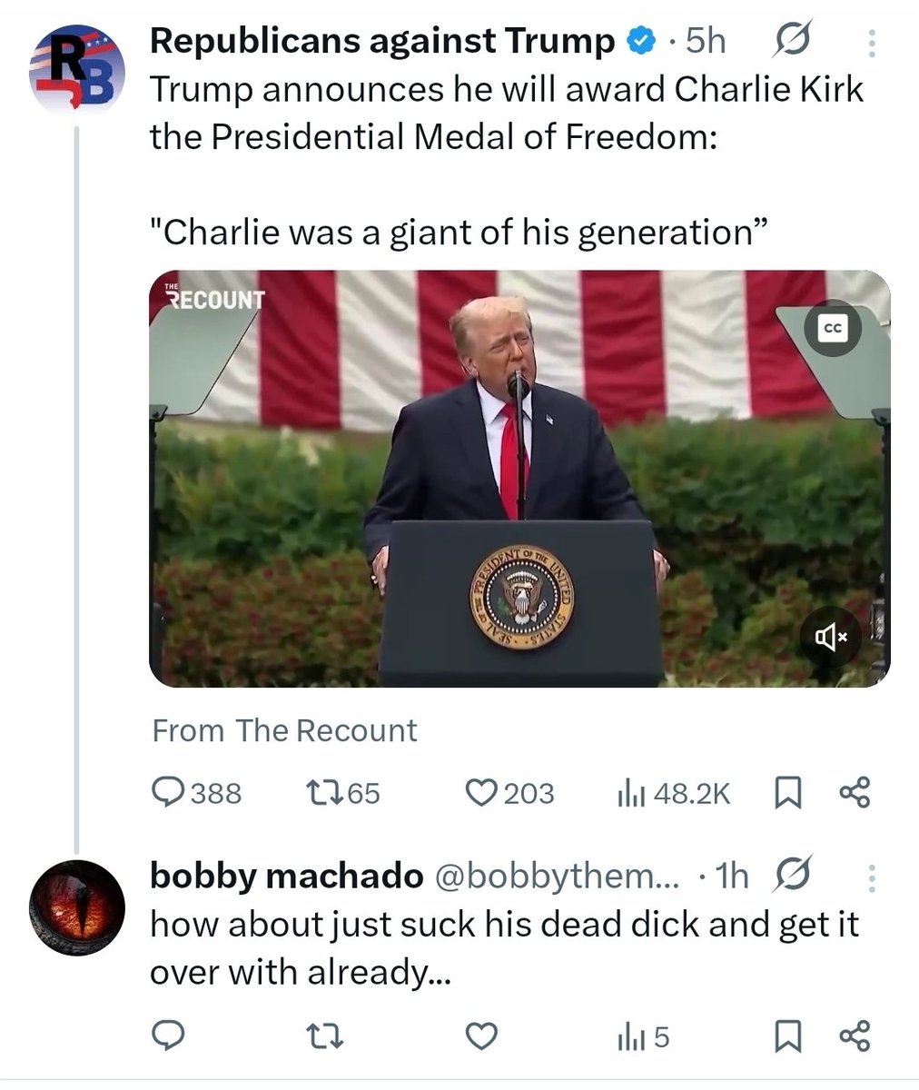 DrewForNevada's tweet image. Bobby Machado, the radio producer for the Vegas @GoldenKnights and @JTTheBrick on @FoxSportsLV celebrated Charlie Kirk's assassination: "He's a human piece of sh*t," "f*ck him all the way to hell," Trump should "just suck [Charlie's] dead d*ck," and much more.