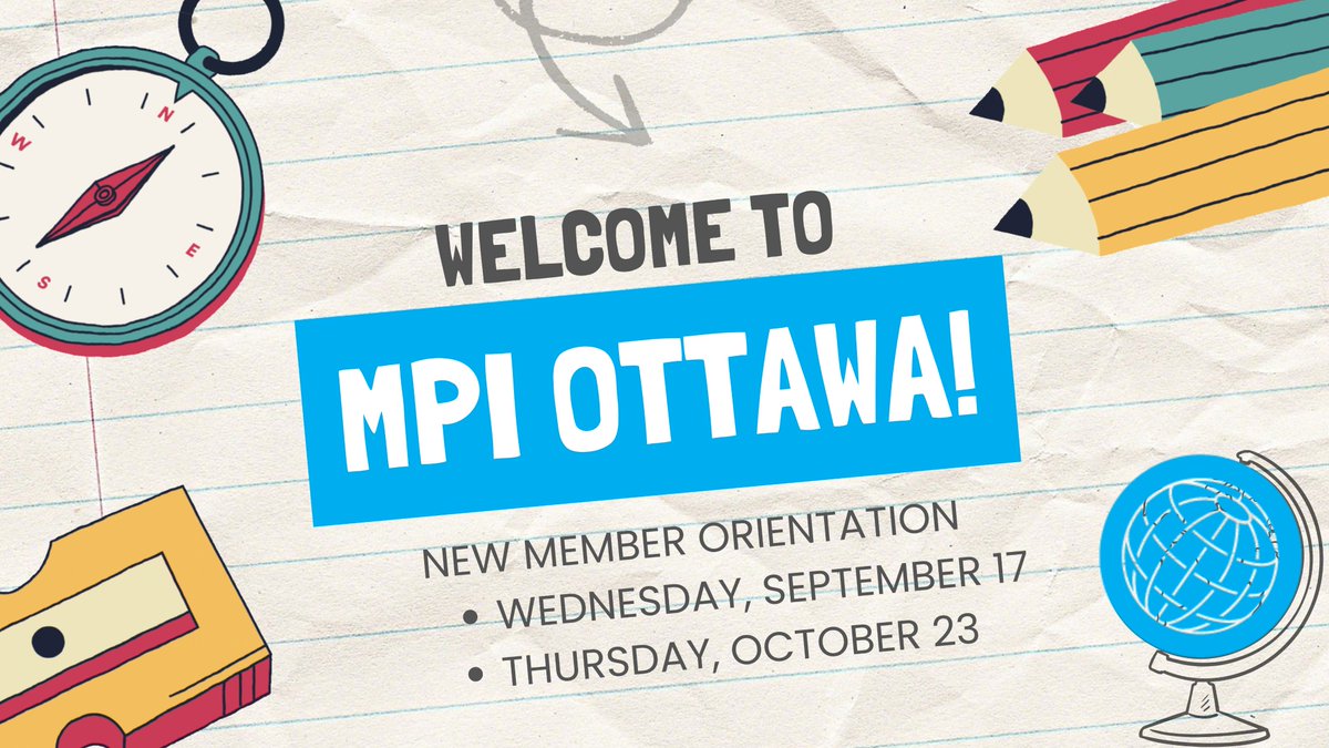 New members, join the MPI New Member Orientation webinar to explore benefits beyond your Chapter and learn how to use them to reach your goals. Sessions on Zoom, 10-10:45am CDT, Sept 17 &amp; Oct 23. Register today!

mpi.org/chapters/ottaw…

 #MPINewMember #MPIWebinar #MemberBenefits