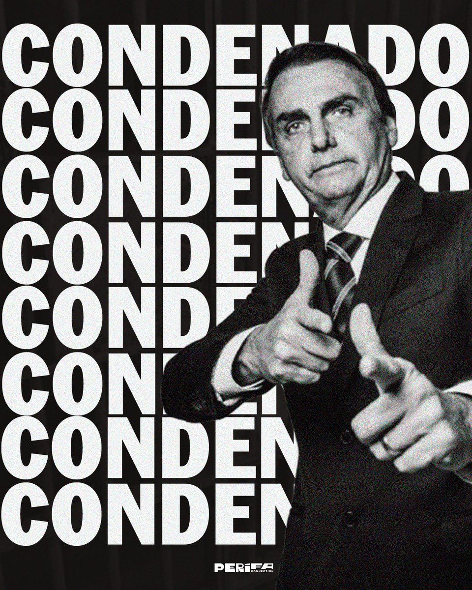 A condenação de Jair Bolsonaro mostra que a democracia está do lado do povo preto e periférico, que sempre resistiu e segue na linha de frente pela justiça e pelo Brasil que acreditamos: um Brasil sem retrocessos. 🇧🇷