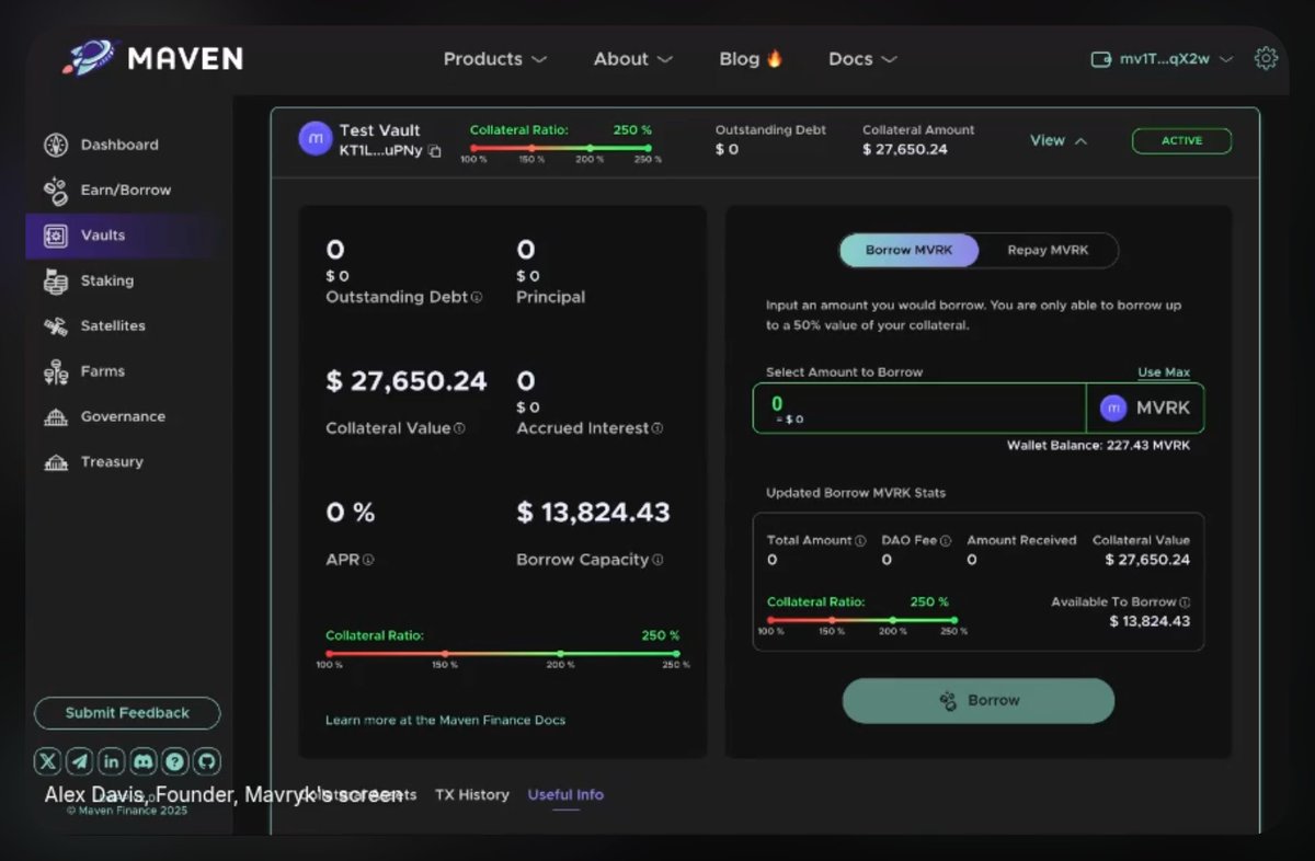 gomtu_xyz's tweet image. I already know what I&apos;m gonna do when @MavrykNetwork TGE happens.

Alex Davis, the founder of Mavryk showcased a little bit of stuff about Maven.
and there is vaults, earn/borrow features, staking, satellite node delegations and farms.

don&apos;t know how juicy the APR&apos;s gonna be but…