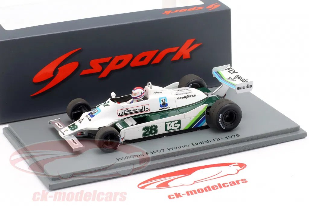 Amazing new model just released from Spark 1:43 (1:18 Version being made) Clay Regazzoni Williams First Win British GP 1979 a must have for any Williams fan/Collector