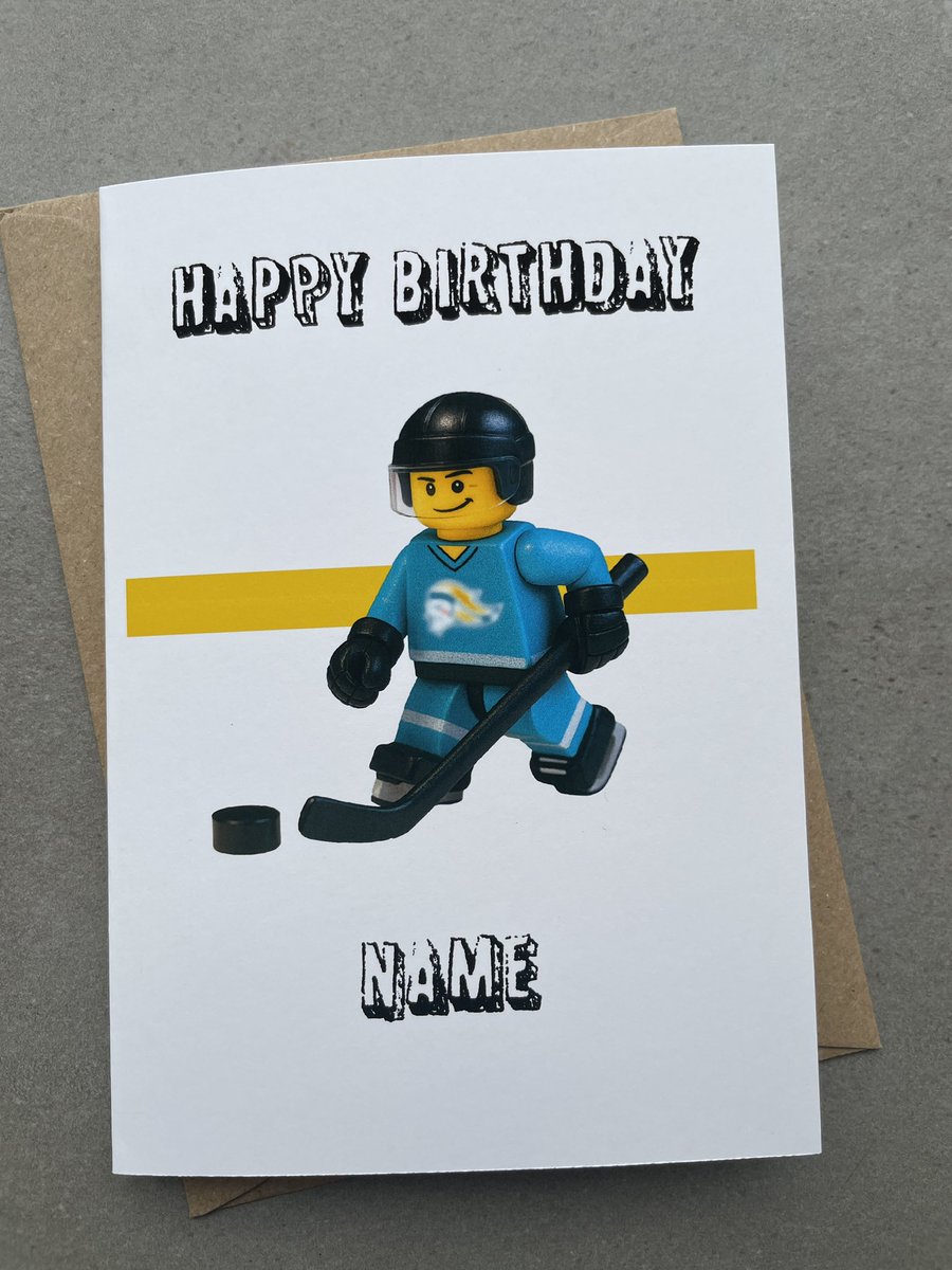 puckadesigns's tweet image. Ice Hockey Lego Birthday Card
Size A6
£2.99 only
Option to personalise 

#steelers #icehockey #wearestorm #cardiffdevils #uppagiants 

puckadesigns.etsy.com