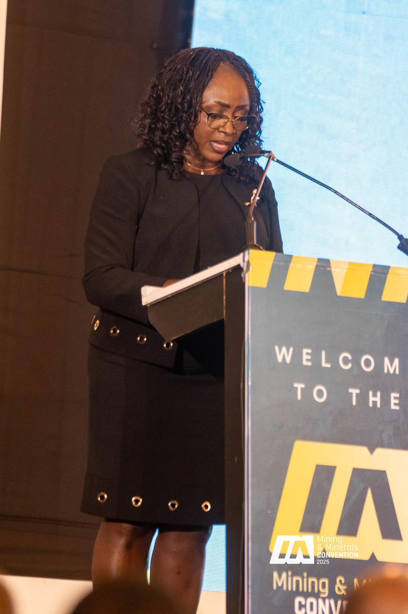 MDF_GHANA's tweet photo. At the Minerals and Mining Convention 2025, the Administrator of MDF, Dr. Hanna Louisa Bisiw-Kotei, highlighted the challenges facing mining communities and called on investors and partners to collaborate with the Fund in driving sustainable development in these communities. https://t.co/ujp7dbfOTq