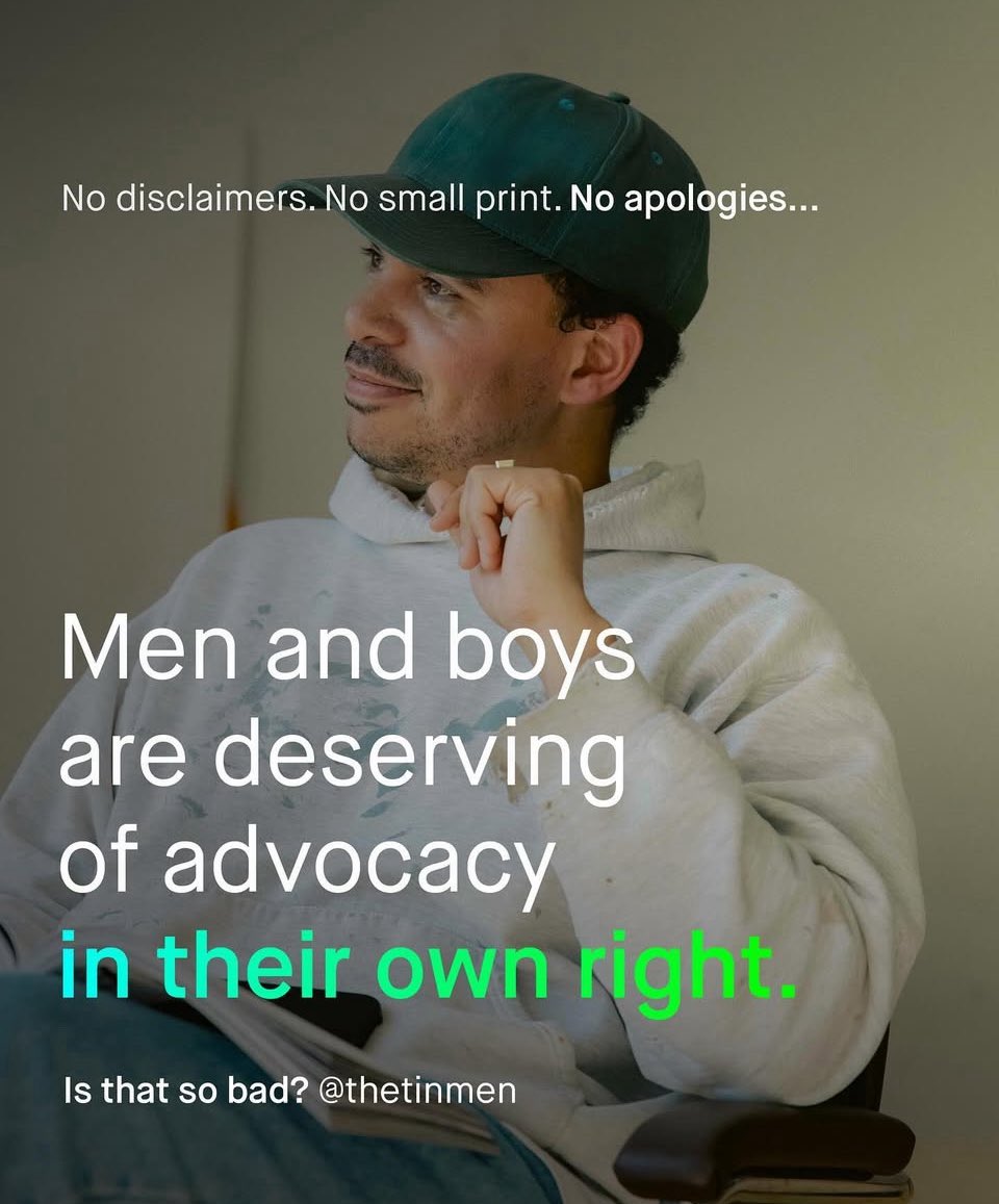 I don’t care how effective it is…

Selling men and boys’ advocacy as ‘beneficial to women’, undermines oneself long term, and presents women as entirely self interested, which they are not.

Men and boys are inherently deserving of help, and there’s no simpler truth than that.
