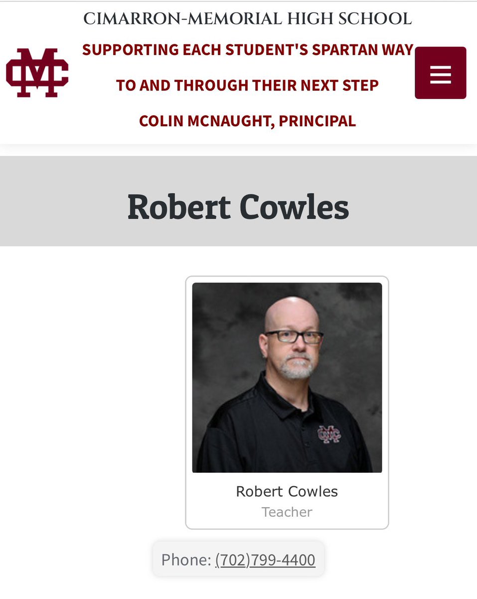Hi <a href="/CimarrOnSpartan/">Cimarron-Memorial HS</a>, this your teacher?

Does superintendent <a href="/jhoneebert/">Jhone Ebert</a> have any comment??

Does this align with <a href="/ClarkCountySch/">CCSD</a> views??