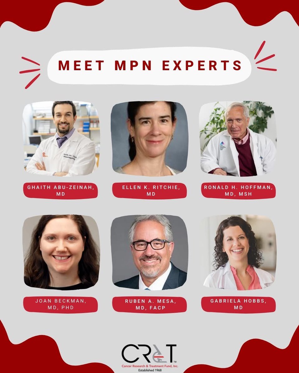 CRTFund's tweet photo. Not every patient has access to an MPN specialist — but at the MPN Patient Symposium, you will.
Join us as leading MPN experts from around the world share insights on diagnosis, treatment, and living well with these rare diseases.
#RareBloodCancer #MPNAwareness #MPNSymposium https://t.co/0k0mFfemhB