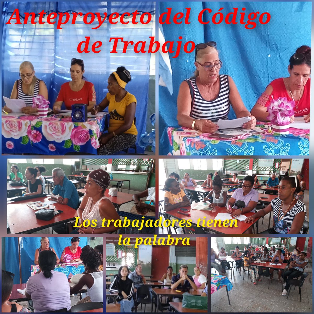 CuetoEducadores's tweet image. Se inició en #EducaciónCueto la consulta con los educadores del Anteproyecto de ley de Código de Trabajo. La primera asamblea se desarrolló en @RieraCueto y participaron trabajadores de @SantamariaCueto #TodosContamos @CubaMined @AsambleaCuba @DPEHolguin @Yudelki33552714
