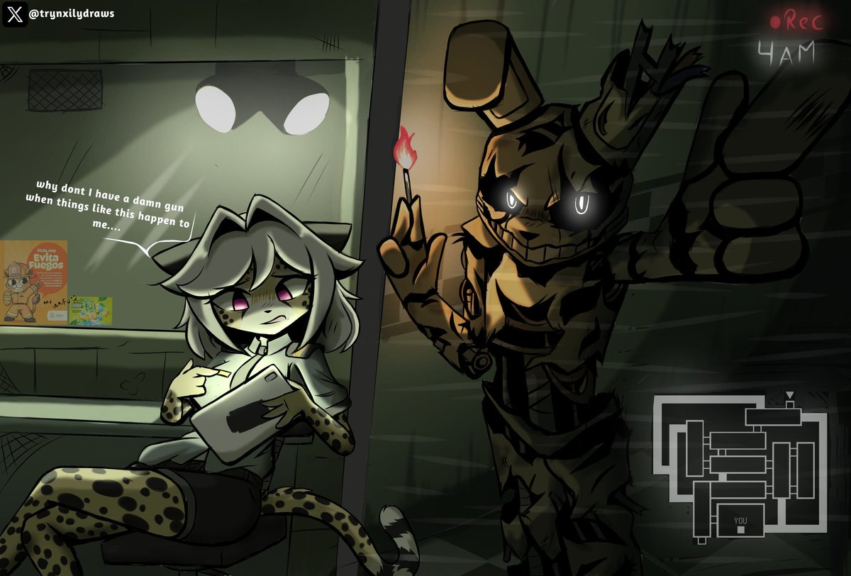 This job is very strange.... 💀

#furrygirl #furryartists #FNAF #fnaffanart #furryart