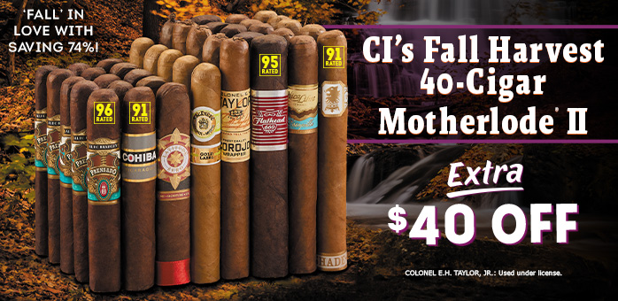 Bring the crop home with our Fall Harvest Motherlode II Sampler: 40 cigars from Alec Bradley, Cohiba, CAO, Drew Estate &amp; more—just $3.24 each. 🔥 Premium blends, boutique hits, and a massive 74% off. Stock up while it lasts.
bit.ly/41uksPd