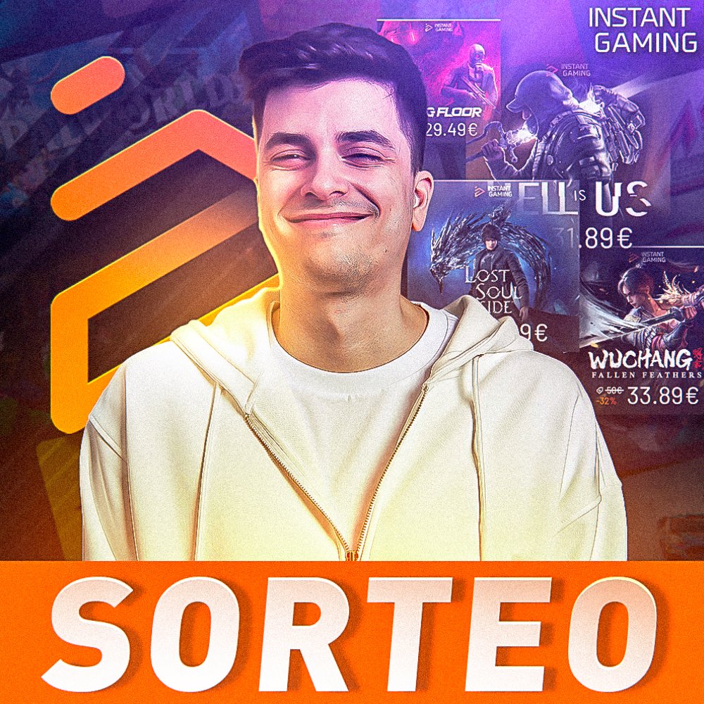 StarWraith (@starwraith) on Twitter photo Gana el juego que quieras con <a href="/InstantGamingES/">Instant Gaming</a>
Haz click en el enlace y participa, si ganas te llega un correo y eliges EL JUEGO QUE QUIERAS de su web 😎
instant-gaming.com/es/giveaway/st…
Excluye
❌ Juegos que no han salido
❌ Tarjetas regalo de más de 30€
❌ Juegos Fuera de Stock
Y Gana el juego que quieras con <a href="/InstantGamingES/">Instant Gaming</a>
Haz click en el enlace y participa, si ganas te llega un correo y eliges EL JUEGO QUE QUIERAS de su web 😎
instant-gaming.com/es/giveaway/st…
Excluye
❌ Juegos que no han salido
❌ Tarjetas regalo de más de 30€
❌ Juegos Fuera de Stock
Y