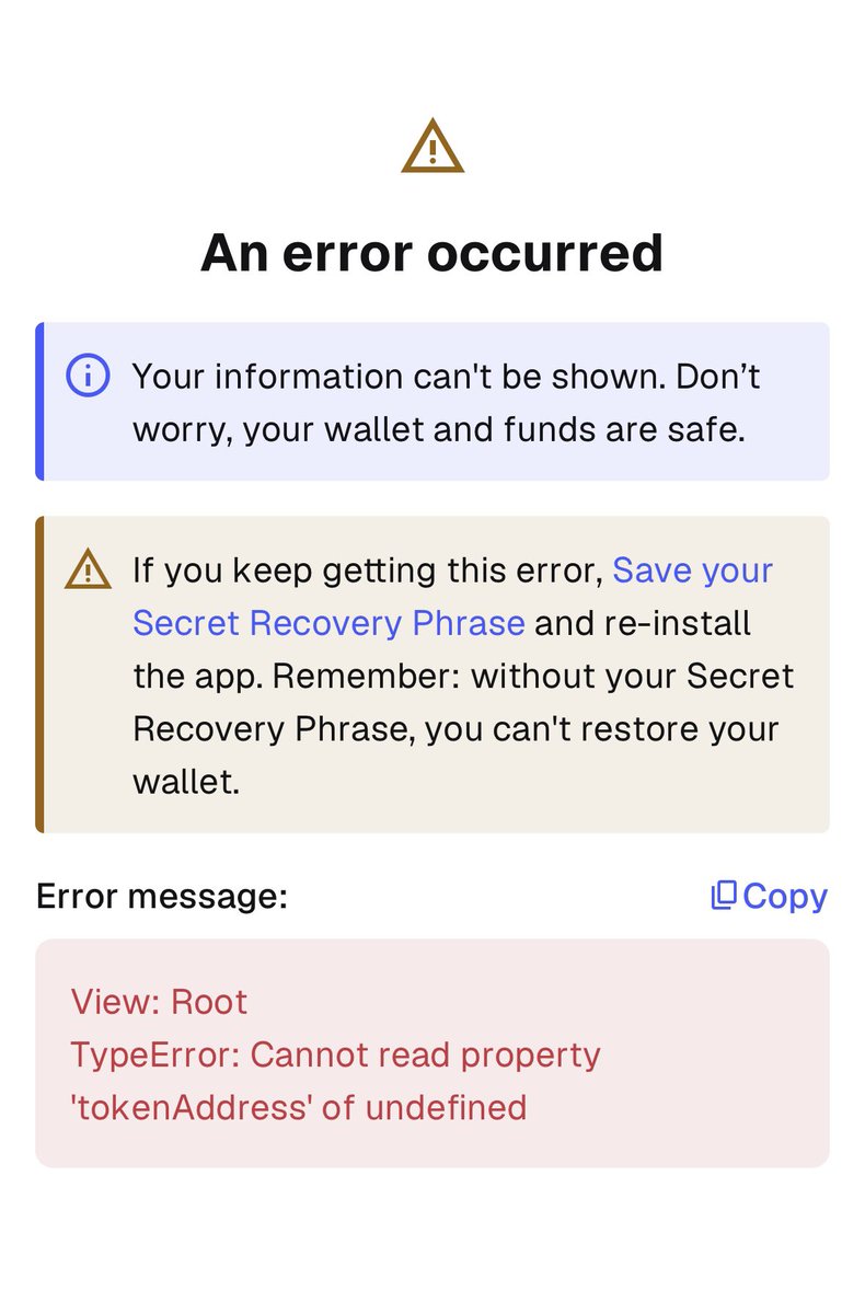 Dr. Z (@drzundapp0x) on Twitter photo <a href="/bretep/">bretep</a> this is happening on Meta M@sk only on Pulsechain.
We cannot do swaps on PulseX, send PLS to other wallets, or use the bridge, it appears this error.
Do you know what is happening?
<a href="/yourfriendSOMMI/">yourfriendSOMMI β€οΈπππ</a>
<a href="/CryptoCoffee369/">CryptoCoffee.pls</a> <a href="/bretep/">bretep</a> this is happening on Meta M@sk only on Pulsechain.
We cannot do swaps on PulseX, send PLS to other wallets, or use the bridge, it appears this error.
Do you know what is happening?
<a href="/yourfriendSOMMI/">yourfriendSOMMI β€οΈπππ</a>
<a href="/CryptoCoffee369/">CryptoCoffee.pls</a>