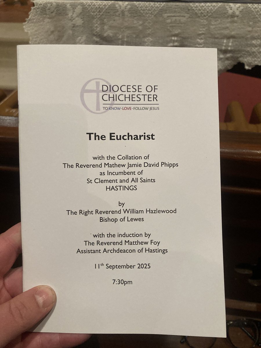This evening, it was such an honour to attend the #LicensingService for The Reverend Mathew Phipps at All Saints Church, #OldHastings Ward.