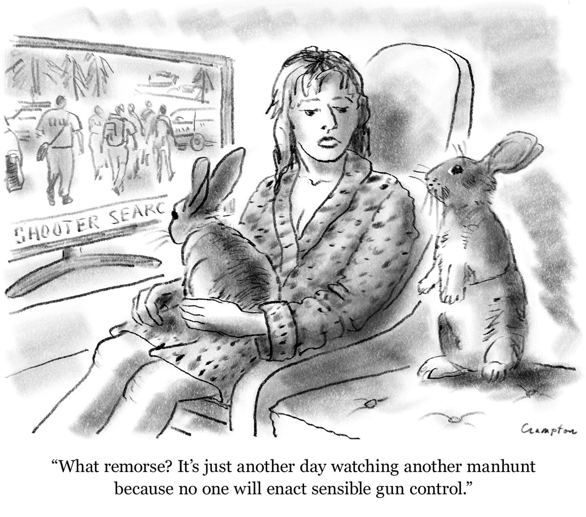 Here’s what I drew yesterday while watching not one, but two  episodes of horrific #gun #violence on tv. #thoughtsandprayers #shooter #Shootings #politicalviolence #man #nra #politicalcartoons #terror #tragedy #fbi #senseless #unnecessary #assasination #perpetrator