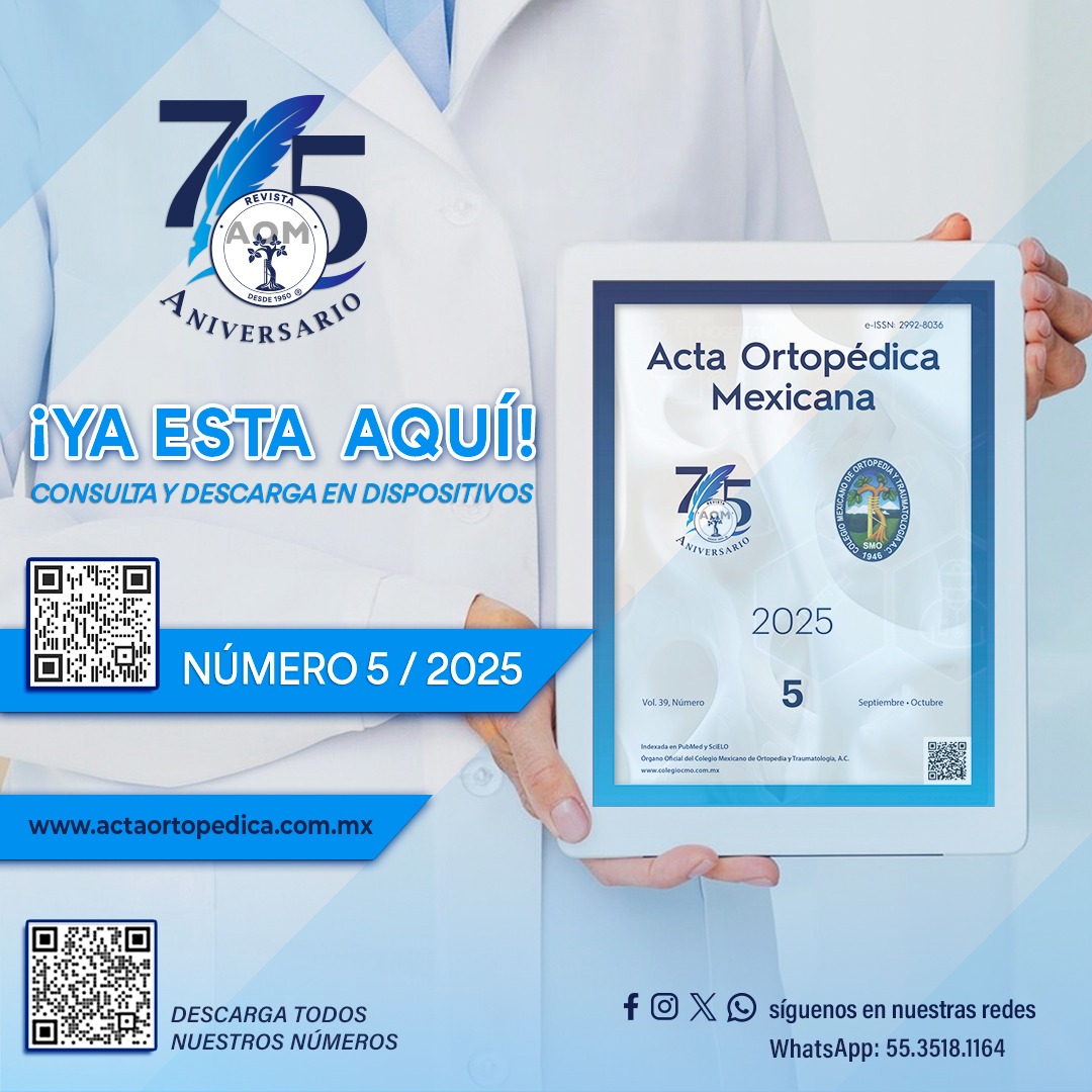 Acta Ortopédica Mexicana (AOM) tweet media