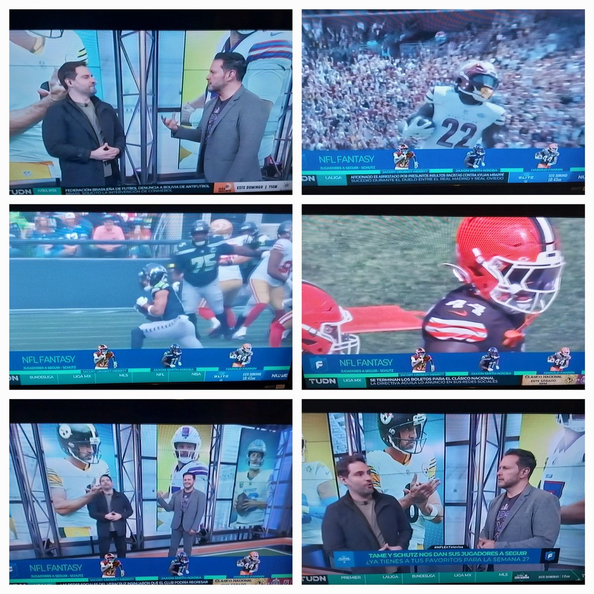 yaguemx's tweet image. #NFLEnTelevisa 
Excelente el análisis de @memo_schutz 🎙 y @Tamedamus 🎙a que jugadores hay que seguir en esta semana 2 del #NFLFantasy 🏈 en #TuPaseCompleto 🏈 por @TUDNMEX 📺 grandioso show sigan así de divertidos 👌👋👏👍