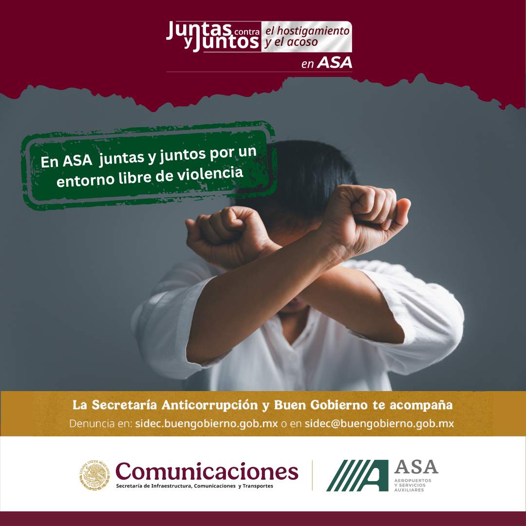 En #ASA reconocemos y combatimos todas las formas de #violencia: física, psicológica, económica, patrimonial, sexual o letal. En especial, actuamos con firmeza contra el #acoso y #hostigamiento sexual que afecta tanto a #mujeres como a #hombres.