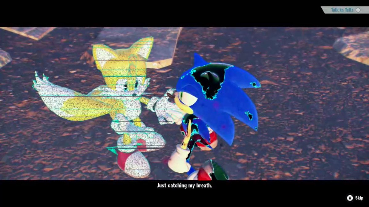 desertmechanic's tweet image. Time for another early one with an early #fourfriday!

For this one, my Four's Cyber Form appearance USED TO be based off Sonic's Cyber Corruption in Sonic Frontiers.

Except instead of Cyber Corruption, it was Jelleton Goop-