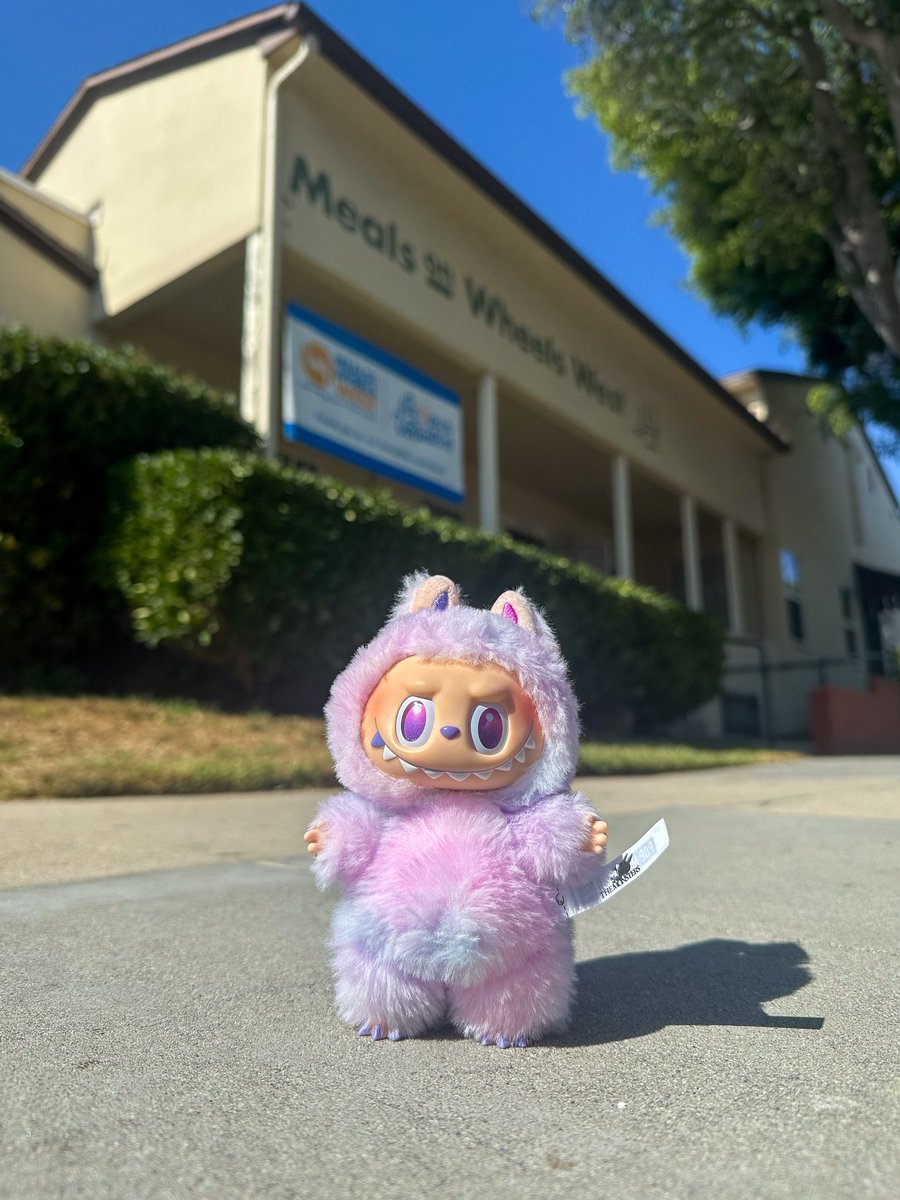 MOWWest's tweet image. Labubu clocked in for another week at MOW West. 💛🐾

Who’s ready to deliver with us? #mealsonwheels #labubu #labubus #deliveringmorethanameal