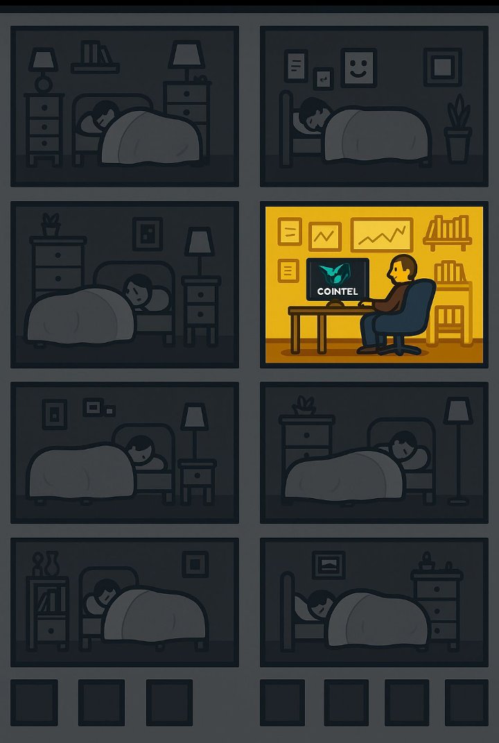 Riskee_mid's tweet image. While the world sleeps 💤, I&apos;m wide awake—eyes on @Cointel_io next move. No noise, No distractions, just strategy and action. And guess what? Earning some sweet $COLS along the way. 
Hub in now cointel.io

 #StaySharp #CryptoHustle