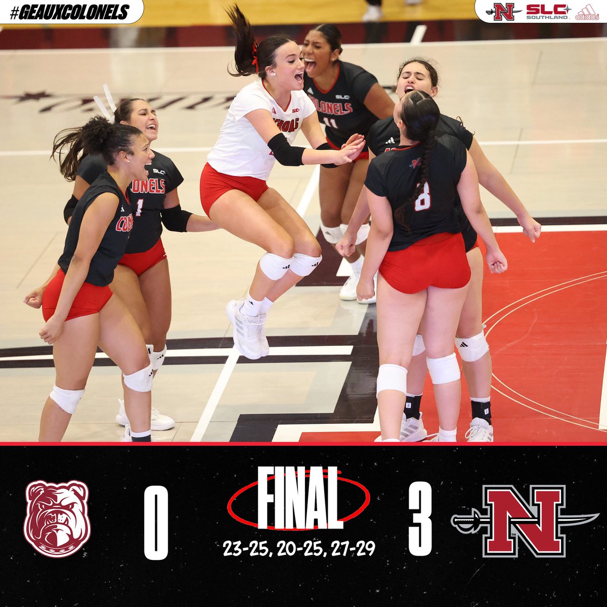 Nicholls Volleyball tweet media
